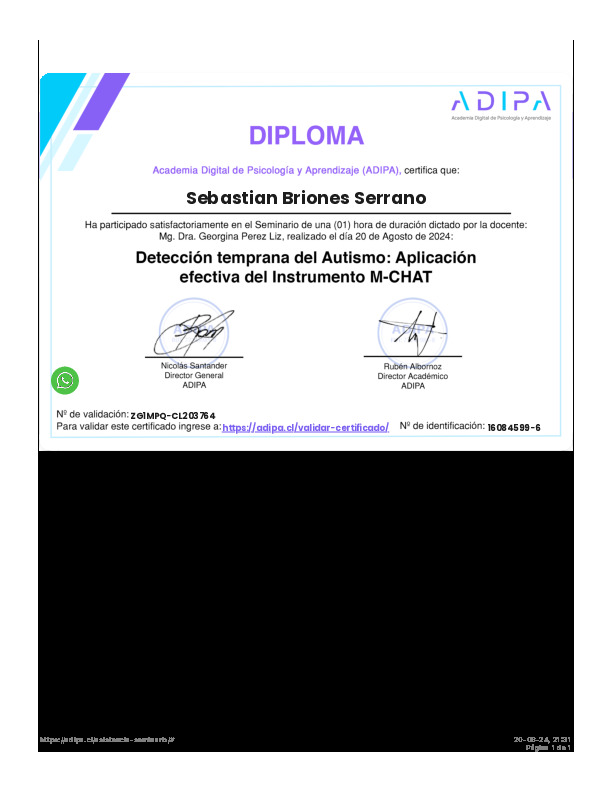 Detección temprana del Autismo: Aplicación efectiva del Instrumento M-CHAT - Adipa